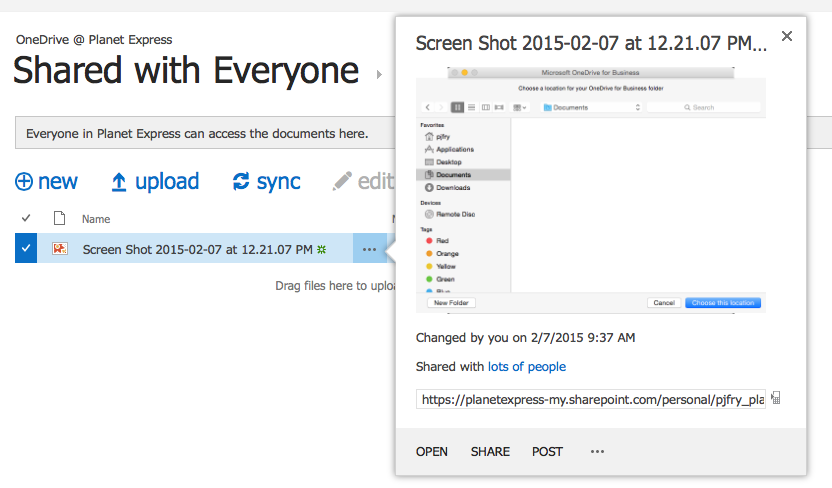 image popover