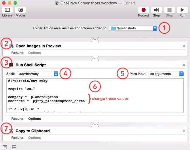 Completed Folder Action workflow